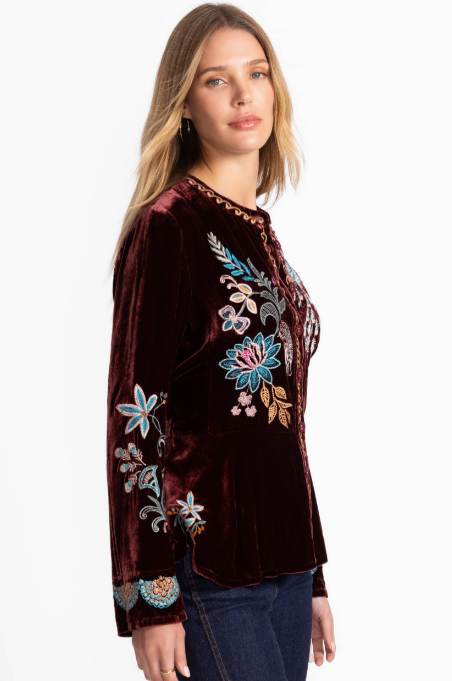 EDWIN VELVET PEPLUM JAKKE - J43825-8