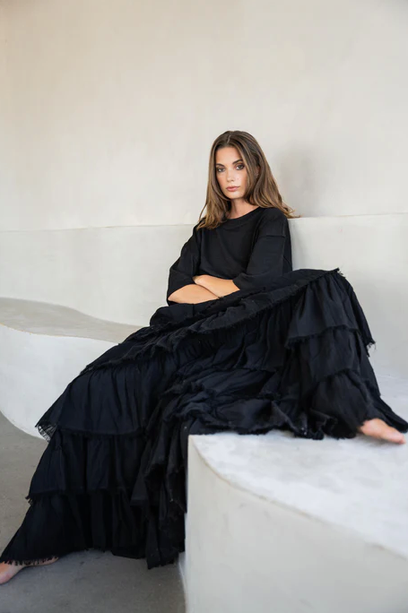 UNTAMED SOUL SKIRT - BLACK