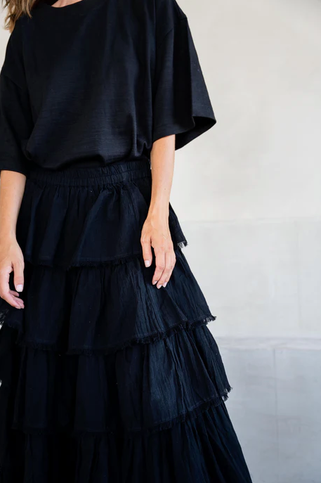 UNTAMED SOUL SKIRT - BLACK
