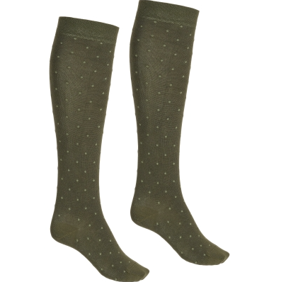 BAMBOO KNEE HIGHT W. DOTS - 27 GREEN