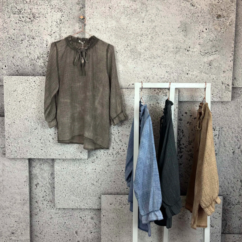 VIBO BLUSE - 1562 FANGO