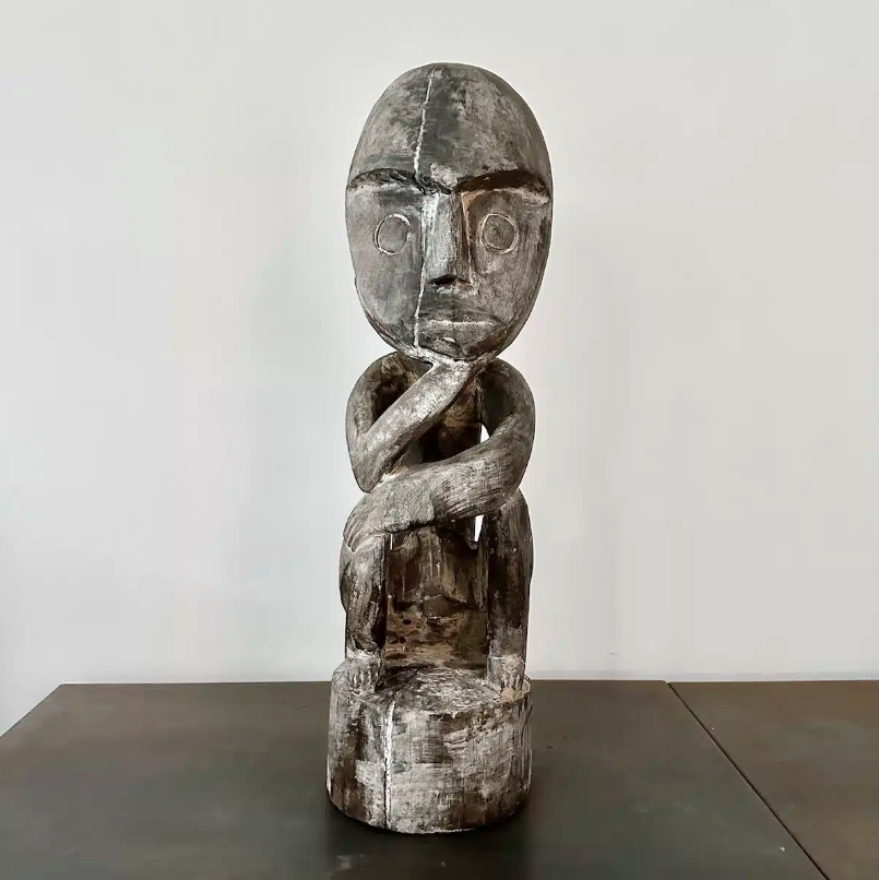 TRÆ SKULPTUR - THE BALI THINKER - H60