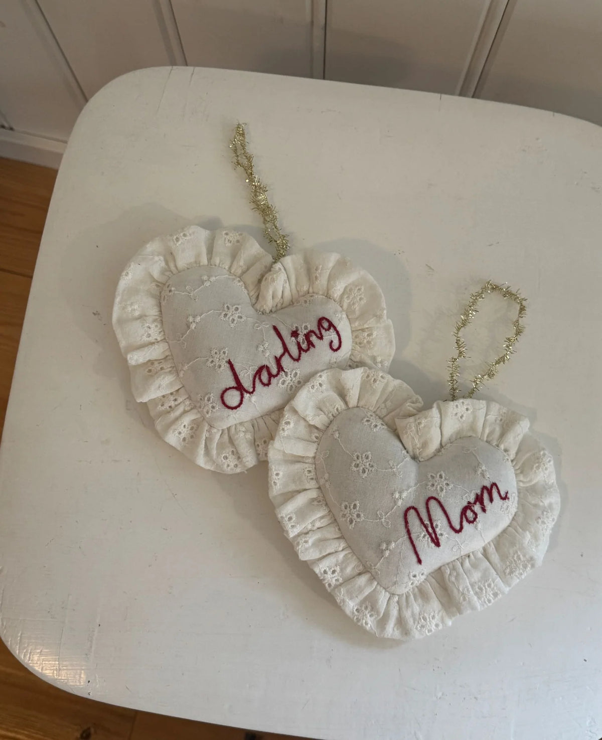 SWEETHEART ORNAMENT - OFF WHITE