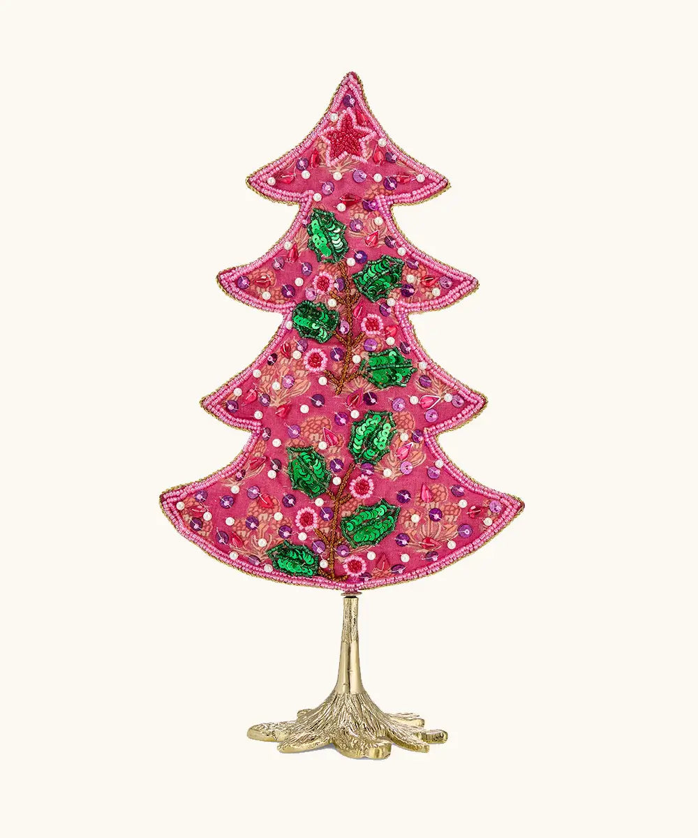 WHIMSY CHRISTMAS TREE MEDIUM PINK