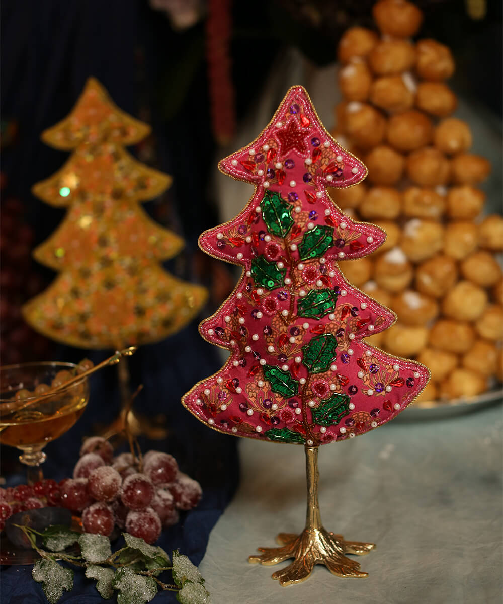 WHIMSY CHRISTMAS TREE MEDIUM PINK