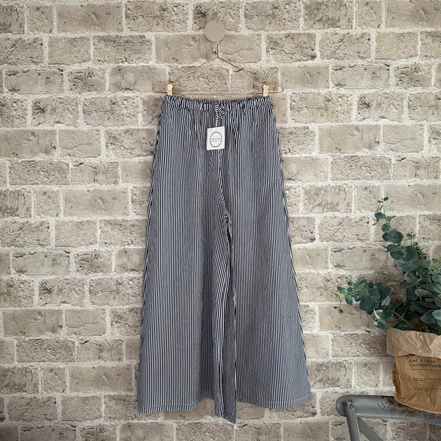 ADOR 4607 BUKSER - WHITE/NAVY