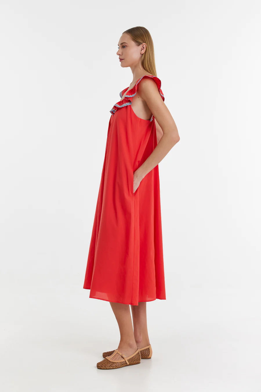 DALIA DRESS - RED