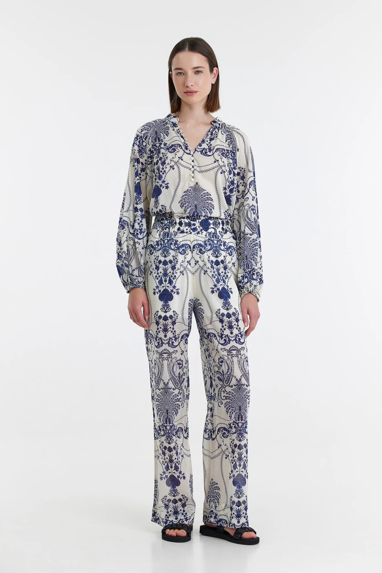 IPPOLITI PANTS - BLUE