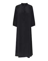 MADRID SILK CREPE DRESS - BLACK