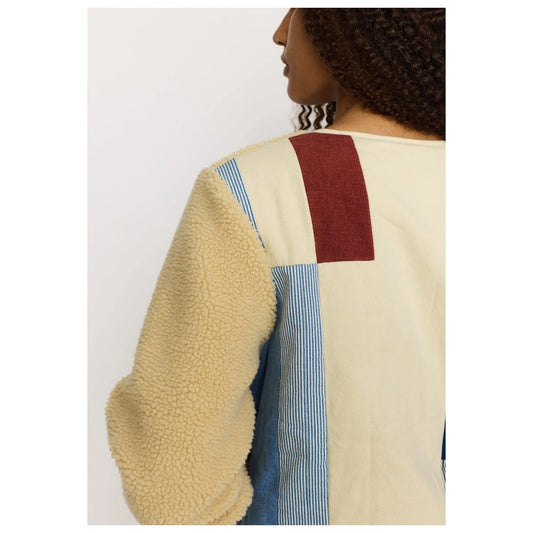 TEDDY BLOCK JACKET OFF- WHITE - 77319