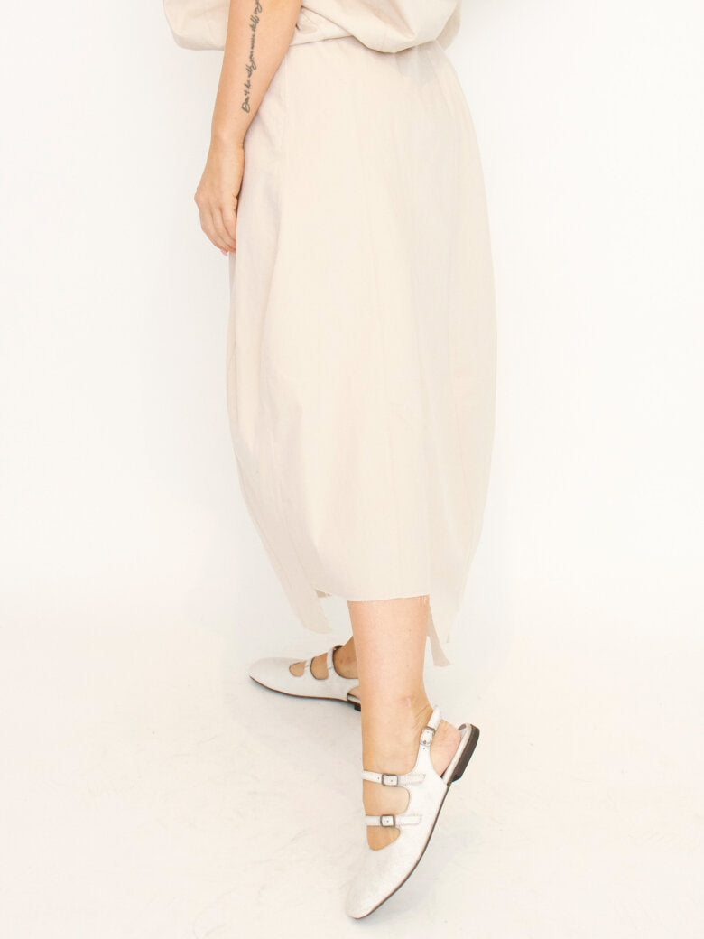 SANDRA ELEGANT MAXI NEDERDEL - BEIGE