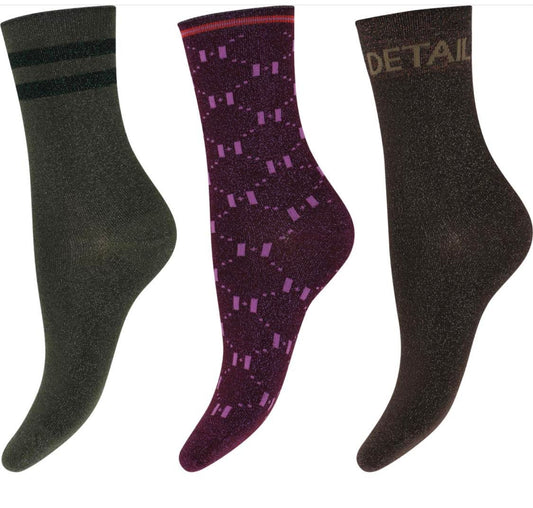 FASHION SOCKS - 3 PACK IN BOX