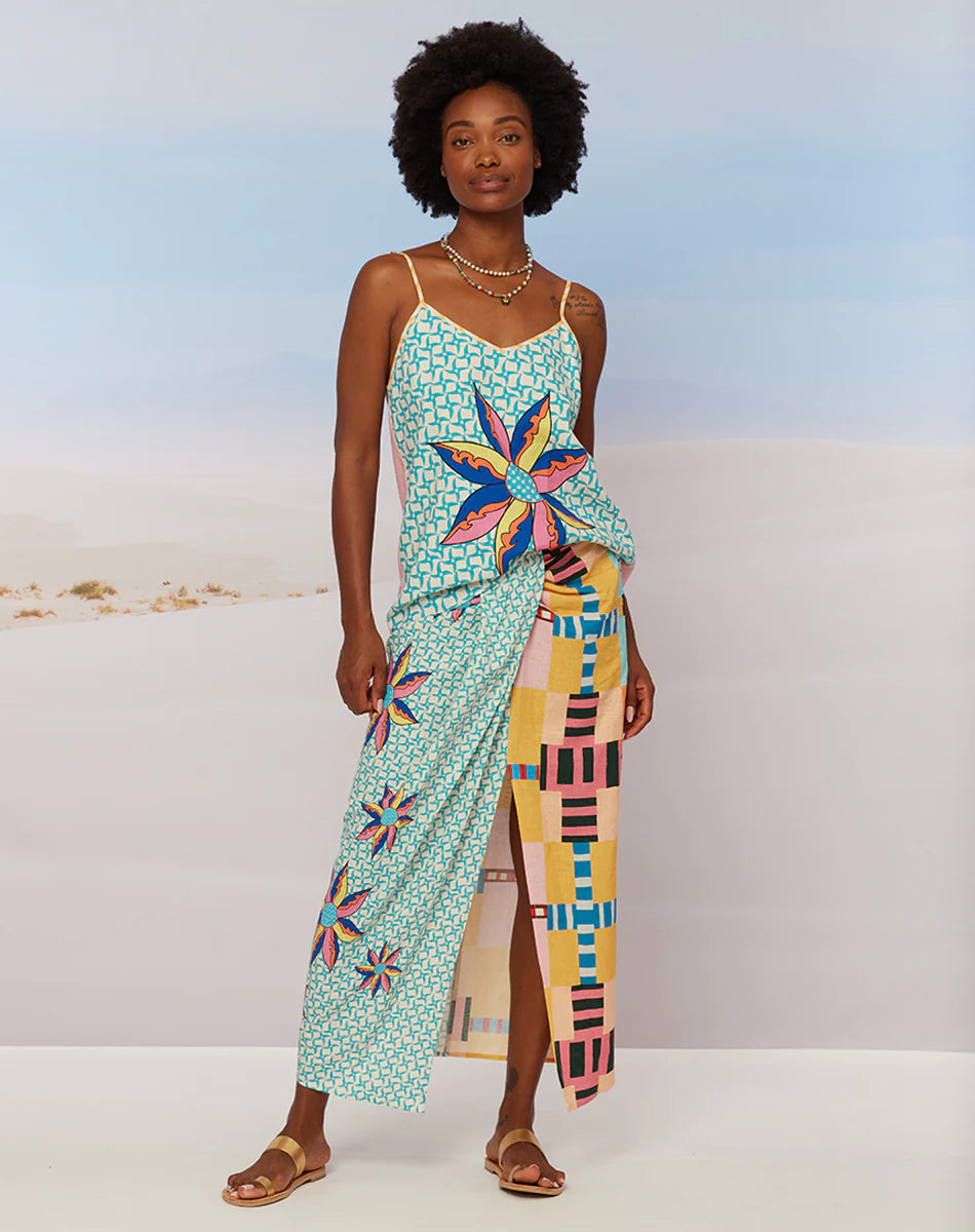LUNA TIE FRONT NEDERDEL- POW WOW