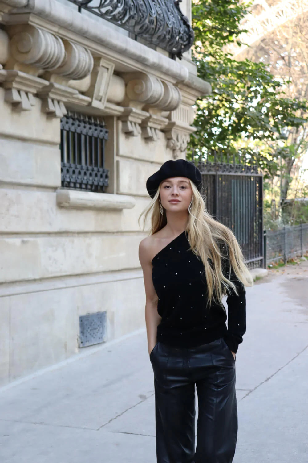 ALMA BLOUSE - BLACK
