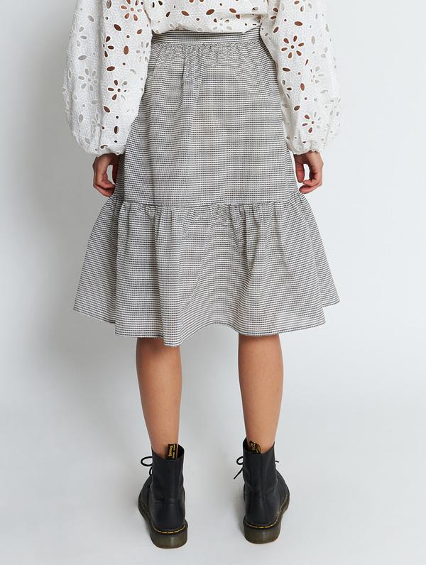 Chloe Skirt - Grey Checks