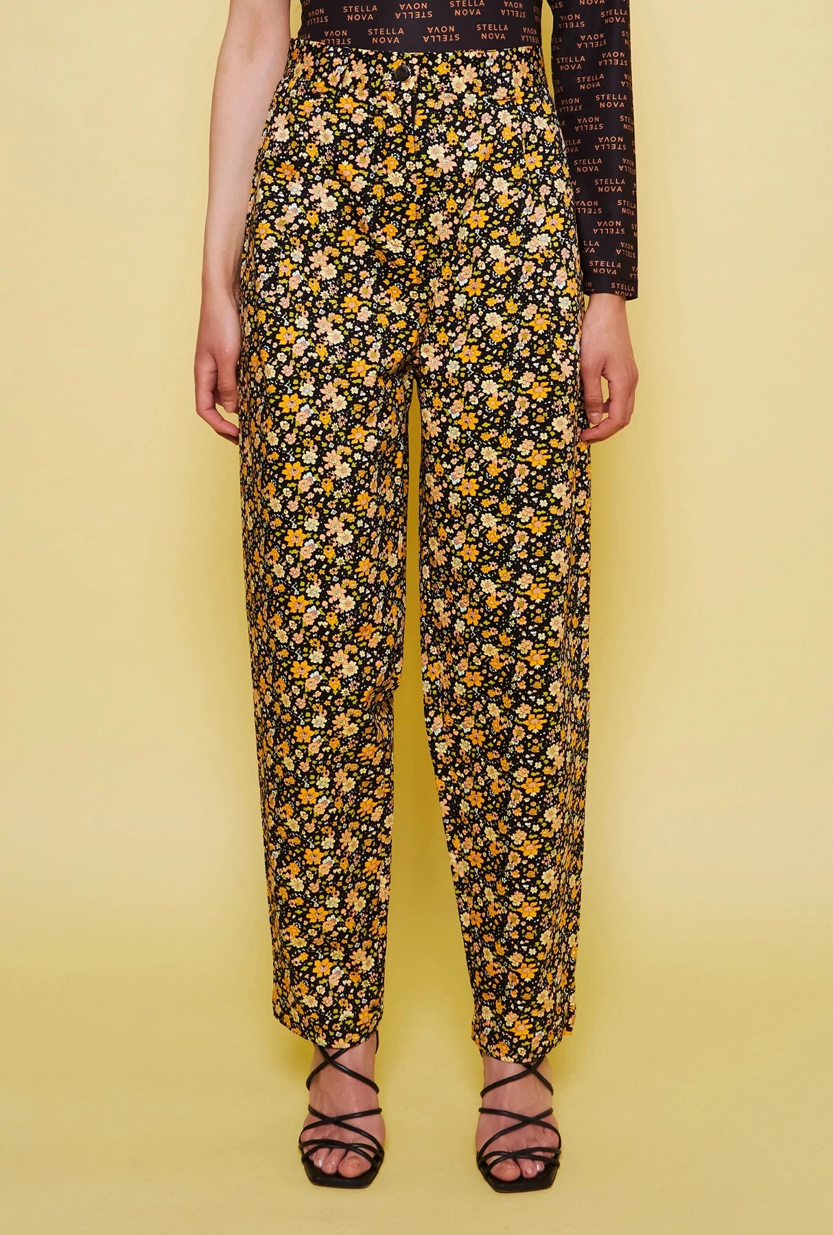 Matti Bukser - Black Multicolour Flower