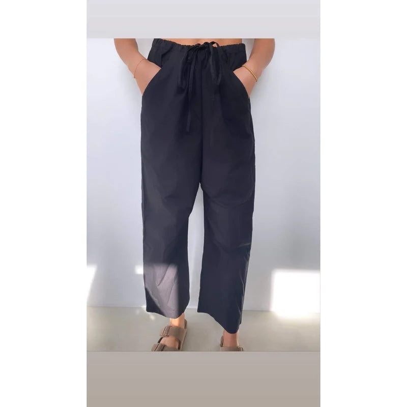 MILANO ANKEL PANTS - SORT