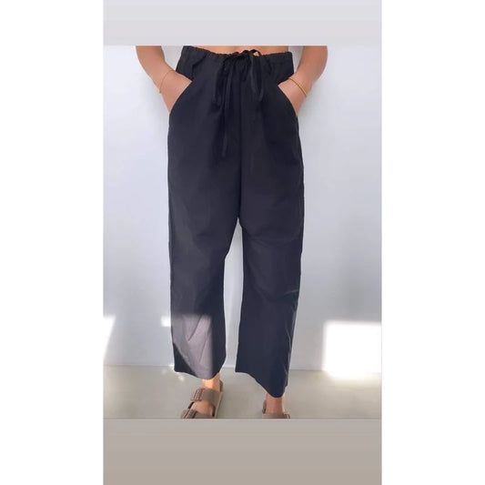 MILANO ANKEL PANTS - SORT