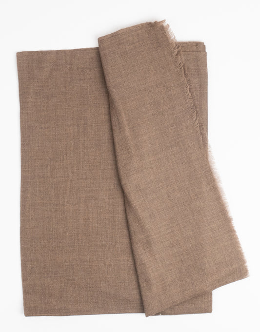Tørklæde Mørkebrun Cashmere