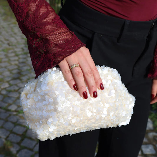 THEA CLUTCH - CREME
