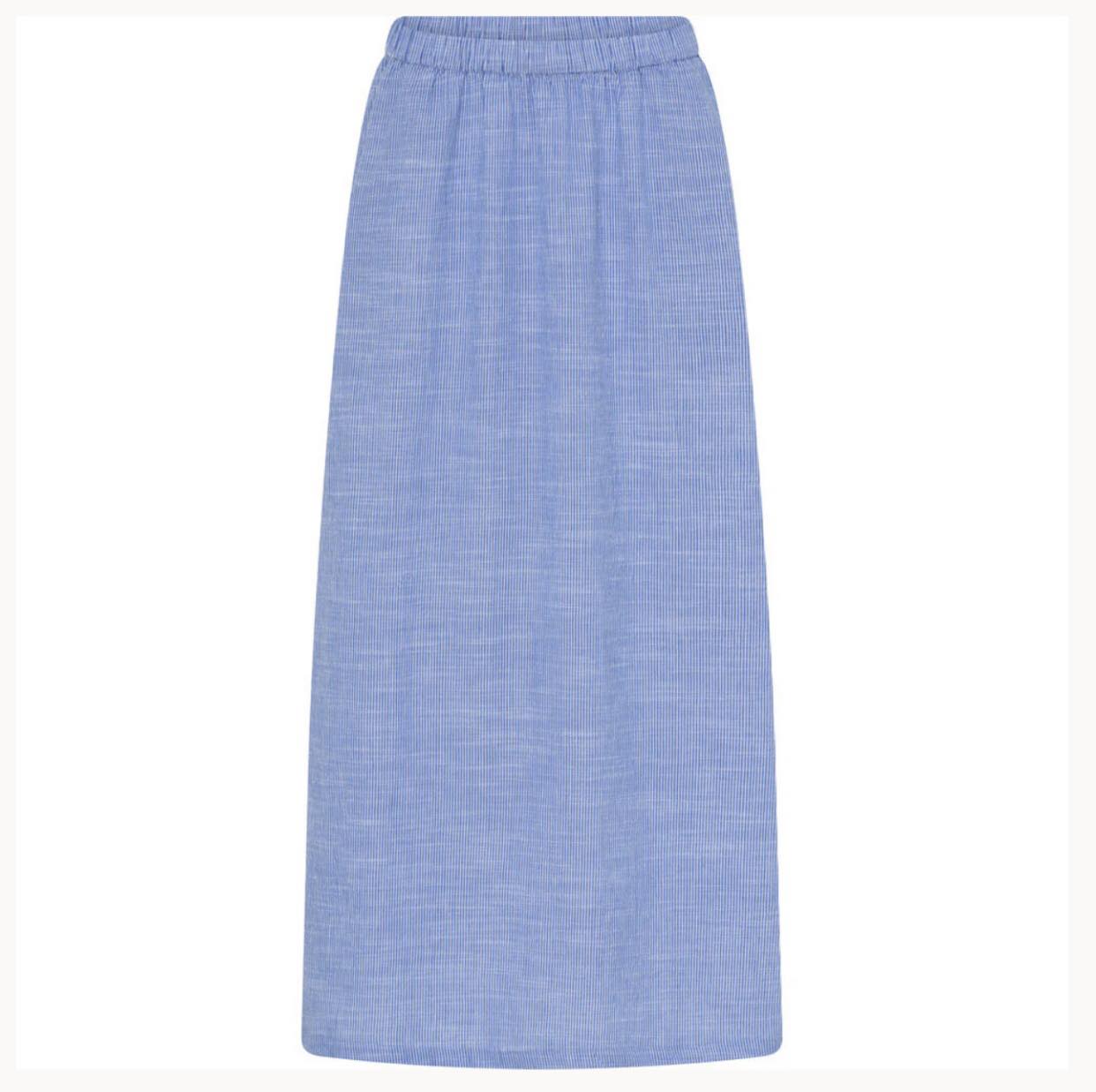 Mombasa nederdel - Medium Blue Stripe