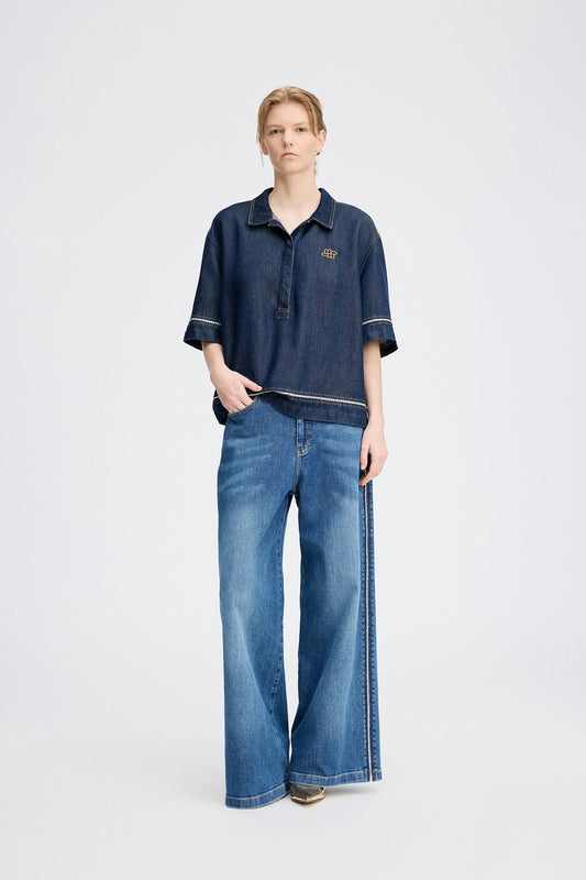 RAPPA TOP - DENIM