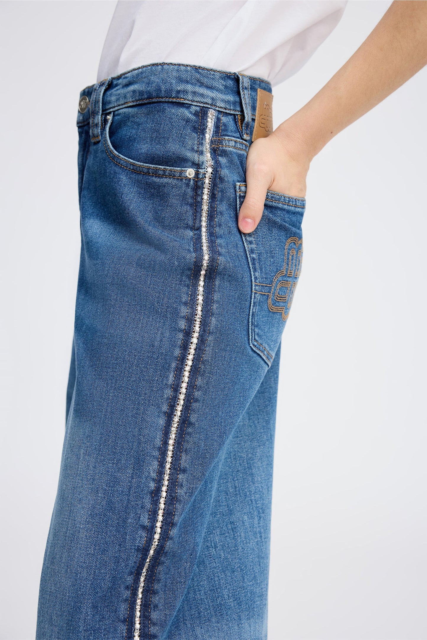 REWARI DENIM PANTS - BLUE