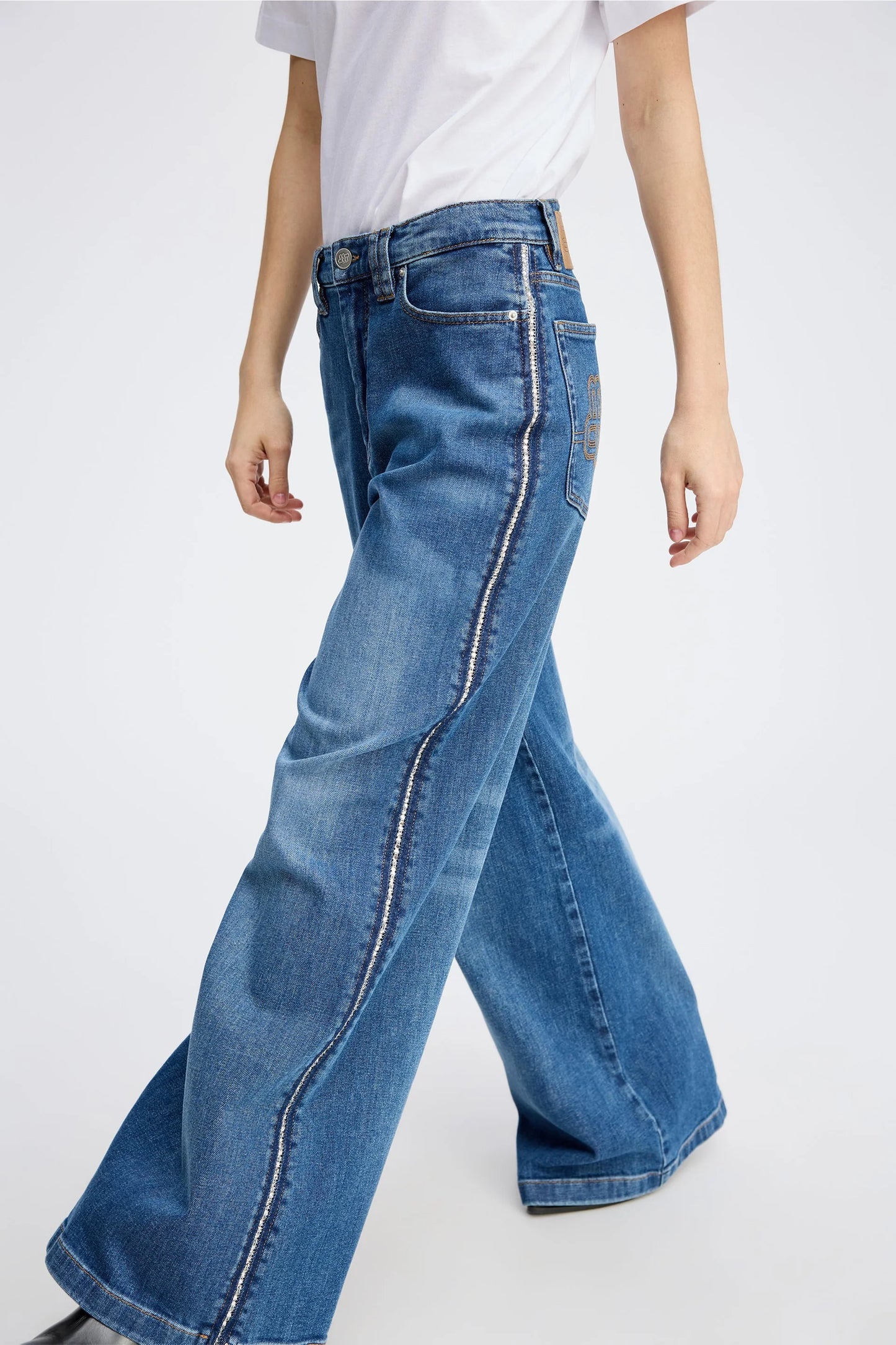 REWARI DENIM PANTS - BLUE
