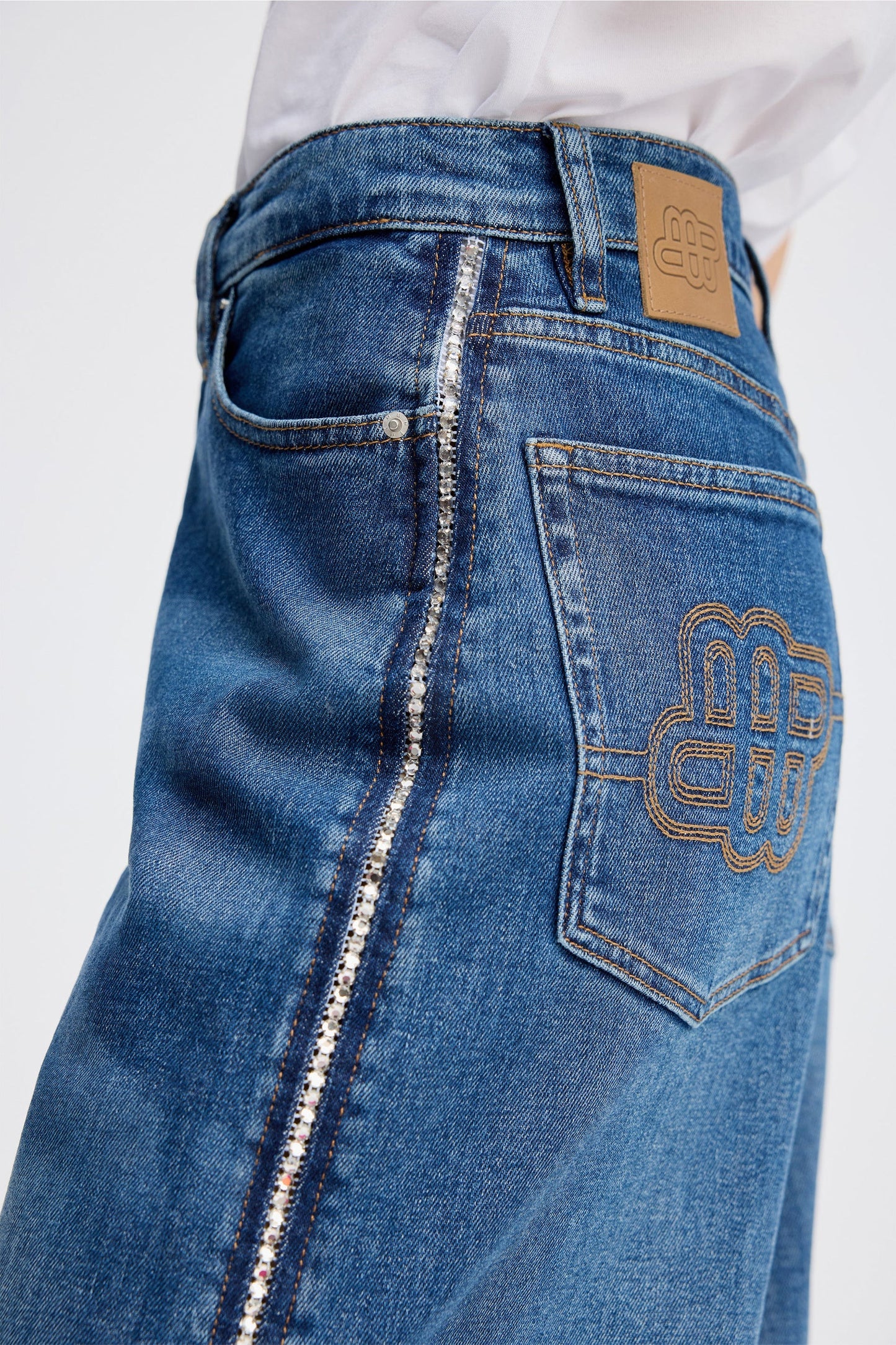 REWARI DENIM PANTS - BLUE