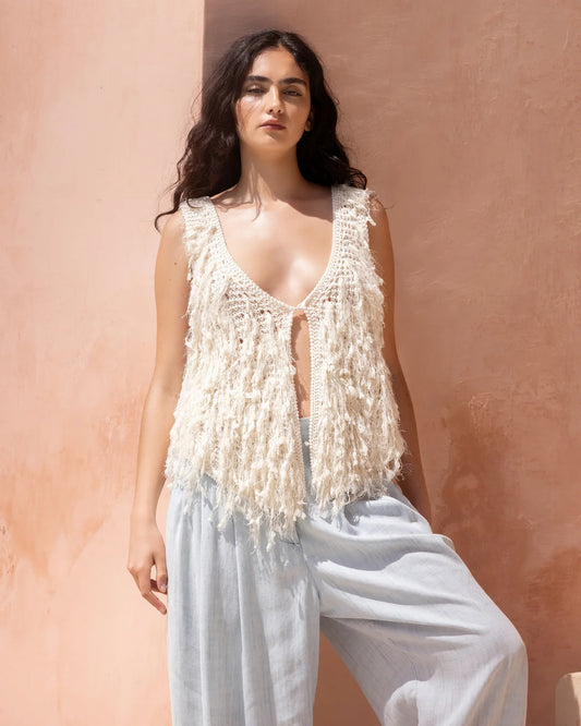 SILVET VEST - IVORY