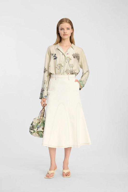 BRAYLIN SKIRT  - IVORY