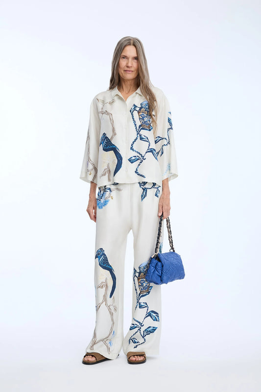 NANCIE TOP - PRINT CREME