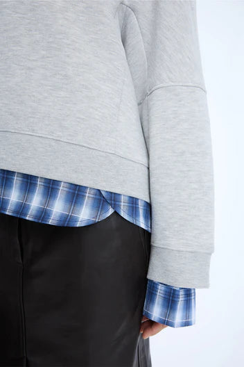 NASH TOP -LIGHT GREY