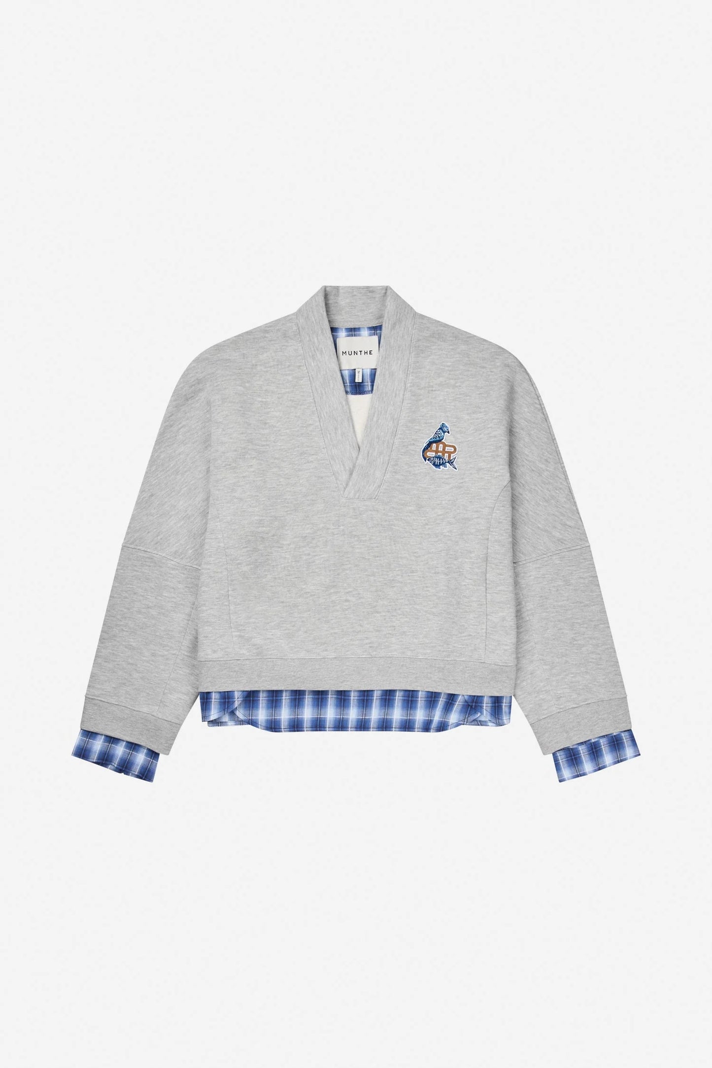 NASH TOP -LIGHT GREY