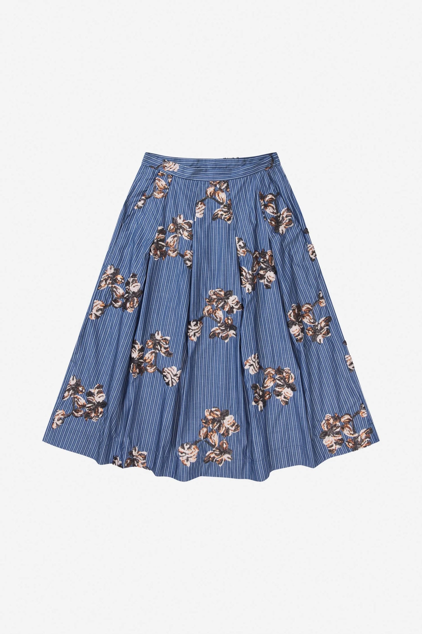 NUKKIA SKIRT - STRIPE NAVY
