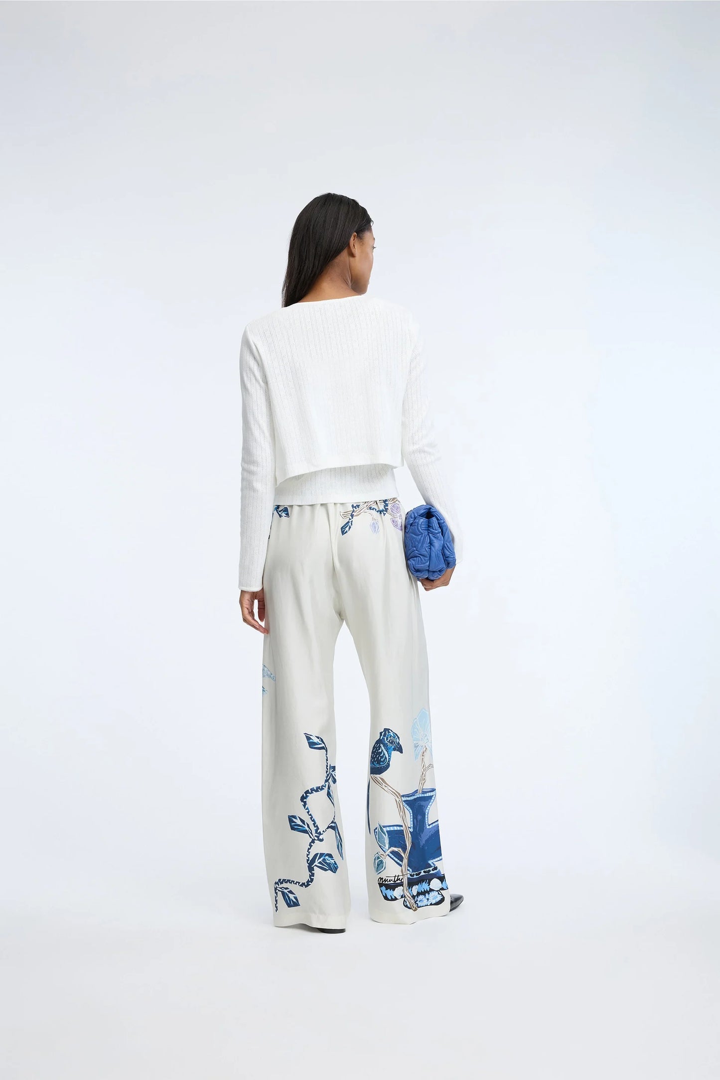 FABERT PANTS - PRINT CREME