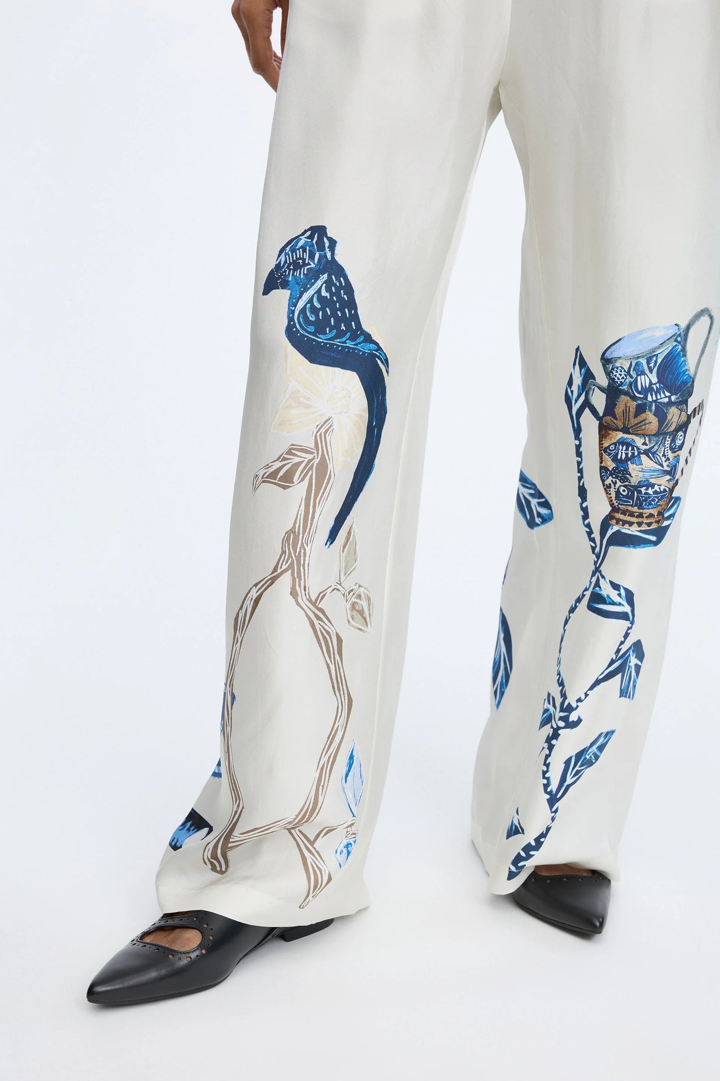 FABERT PANTS - PRINT CREME