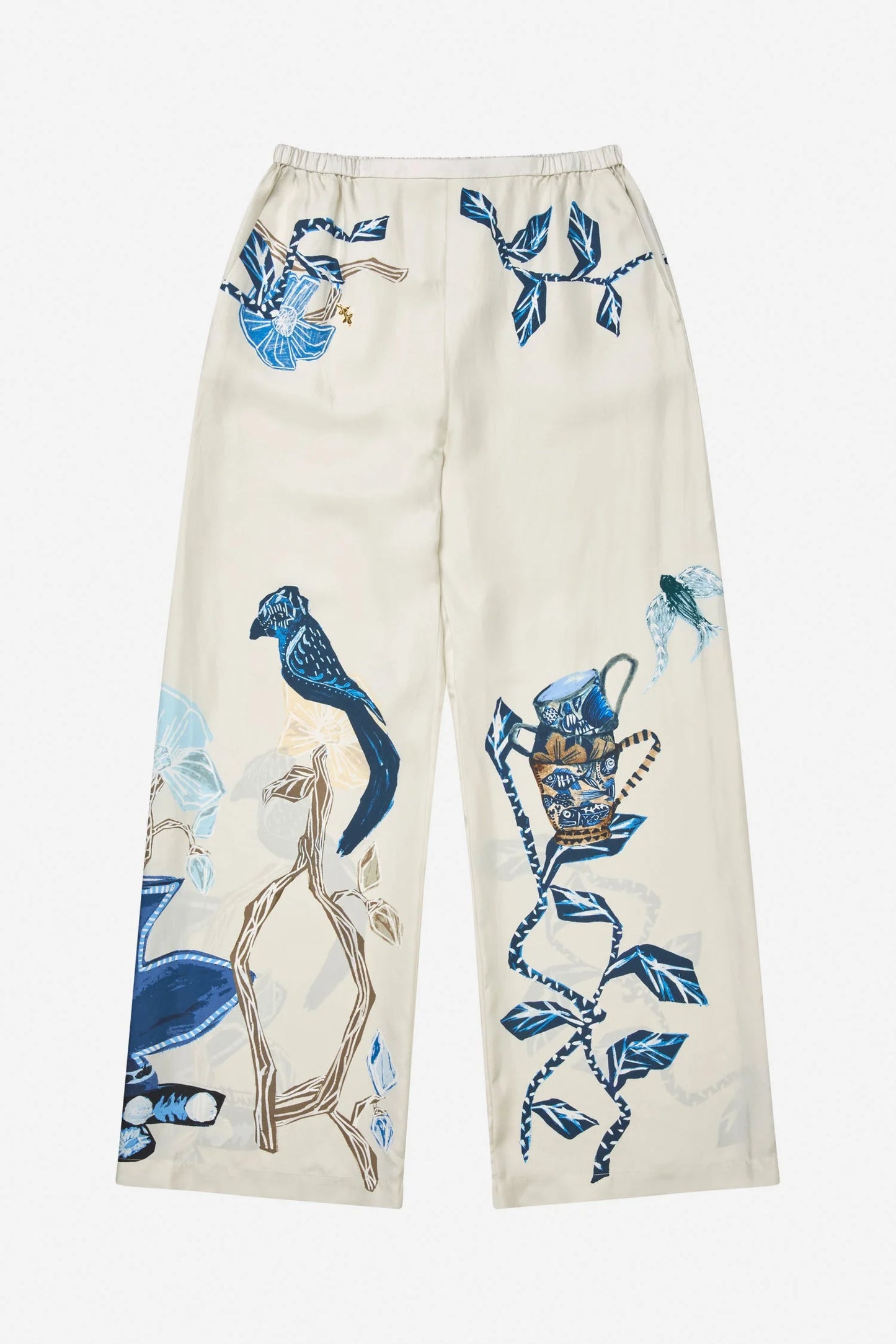 FABERT PANTS - PRINT CREME