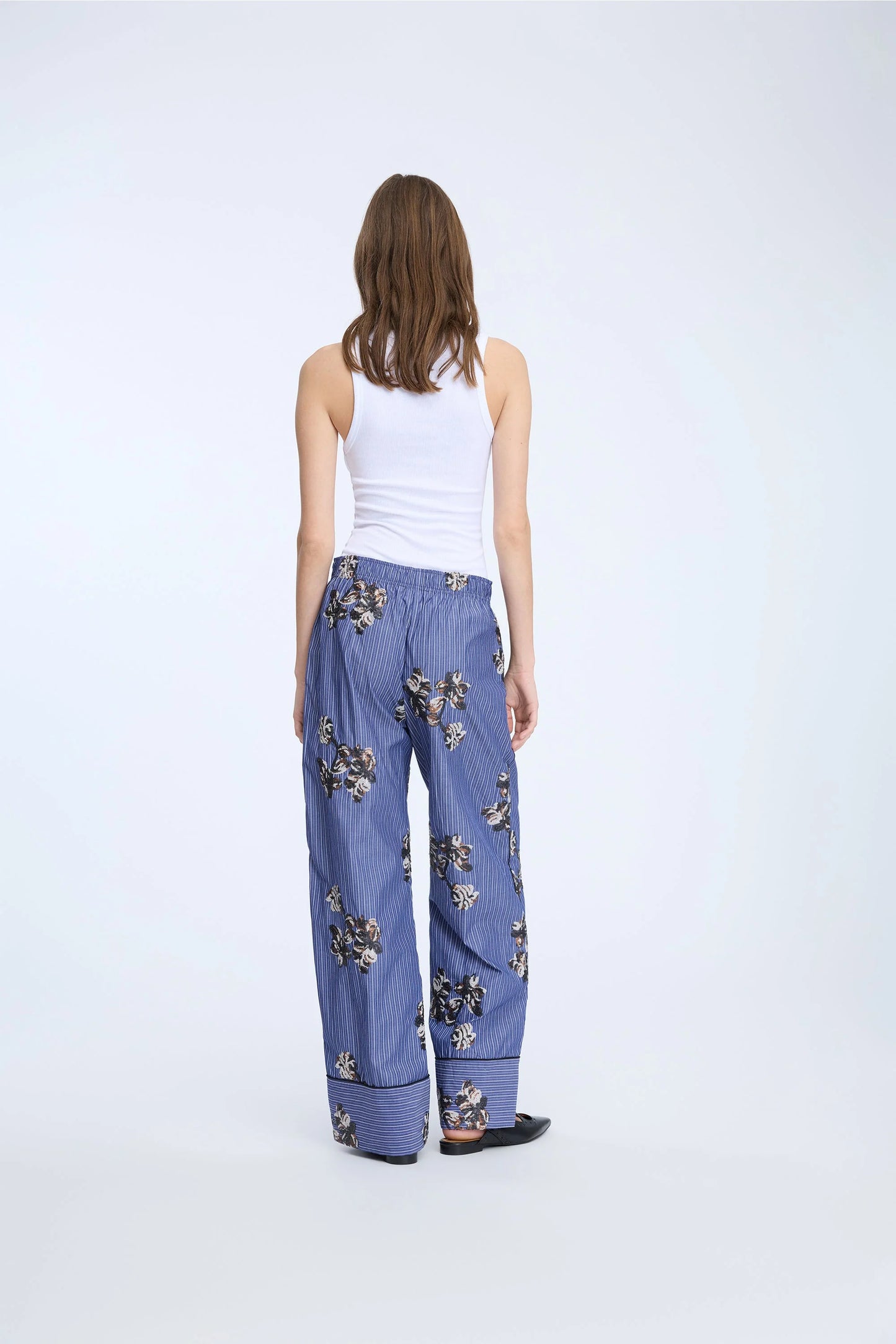 NIKITA PANTS - STRIPE NAVY