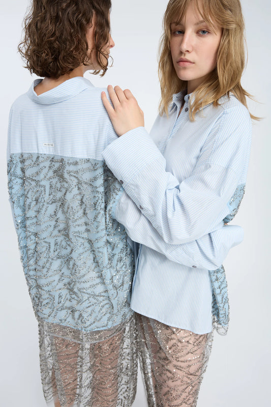 VONTARIO TOP - STRIPE BLUE