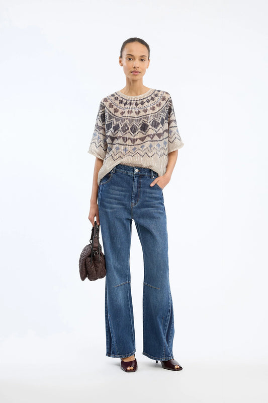 VUNNY TOP  - PRINT CAMEL