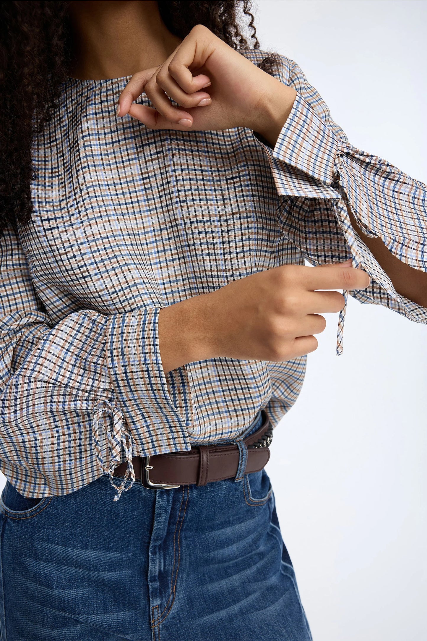 VASILA TOP - MIX BLUE