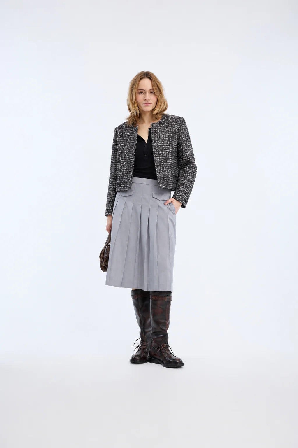 VIRONICAE SKIRT - GREY