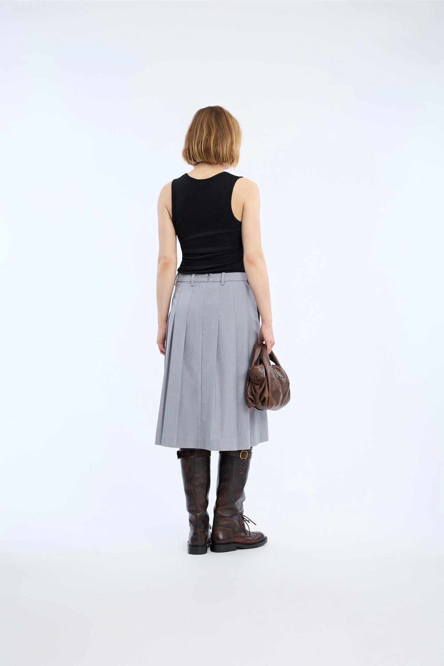 VIRONICAE SKIRT - GREY