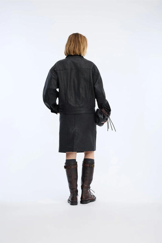 VINETH LEATHER - BLACK