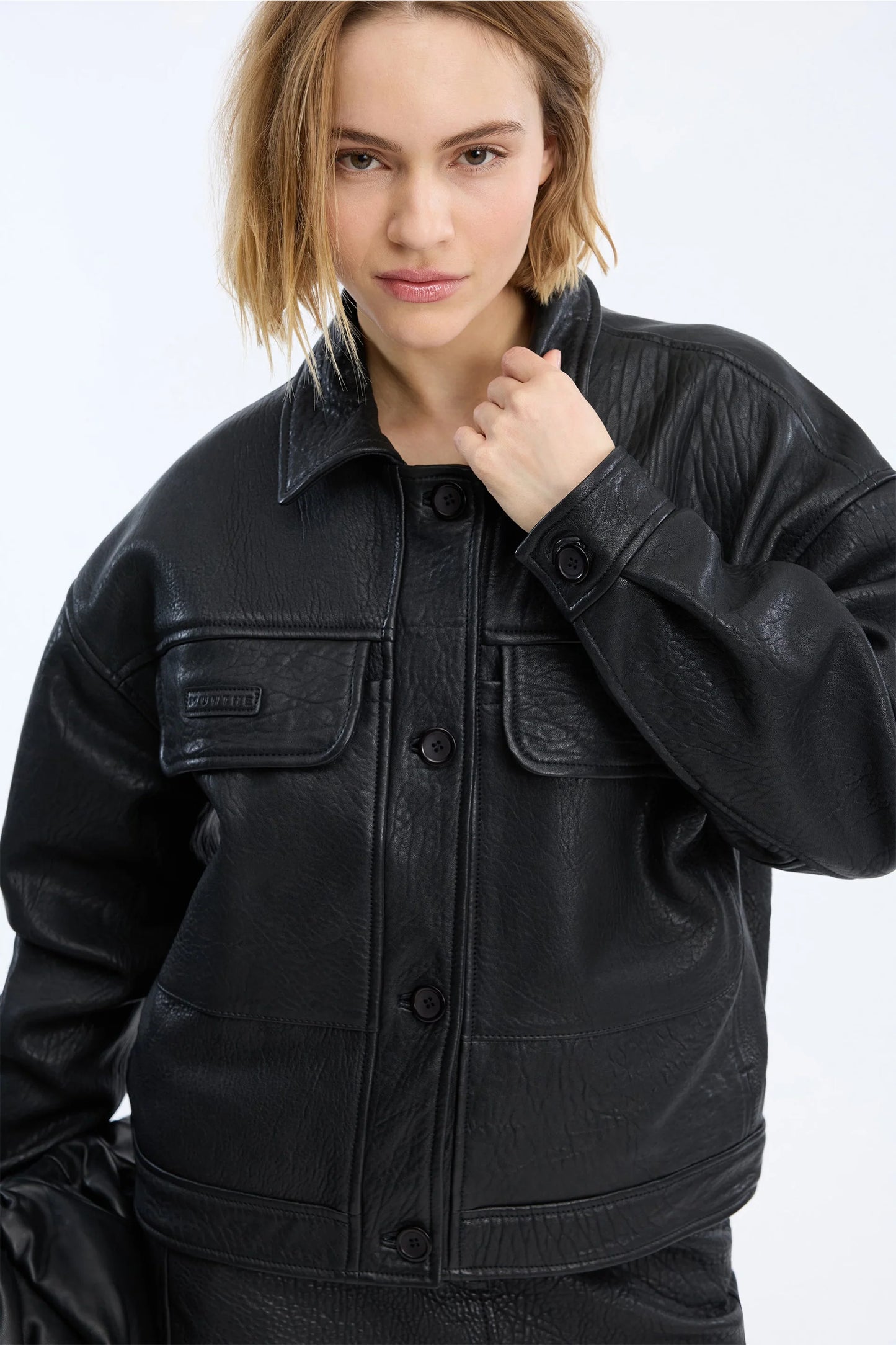 VINETH LEATHER - BLACK
