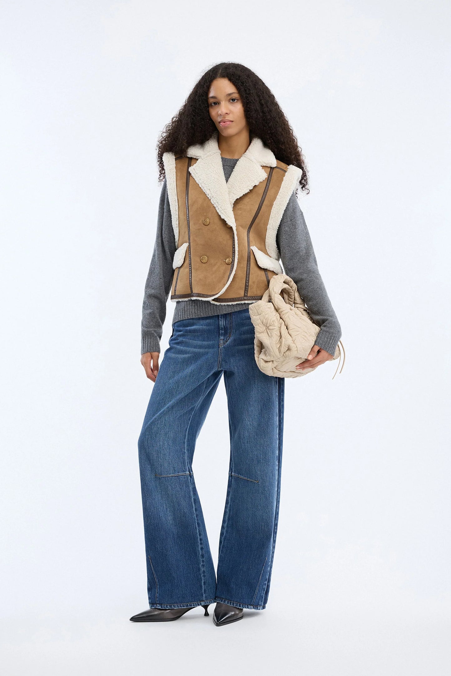 VIGOR VEST FAKE FUR - NATURE