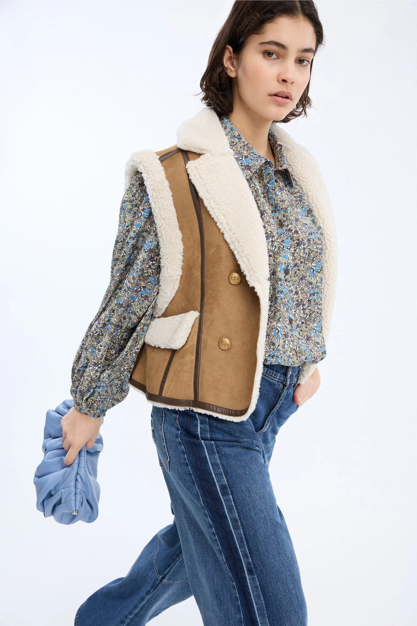 VIGOR VEST FAKE FUR - NATURE