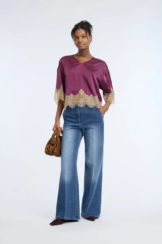 CAFIRA TOP - PLUM