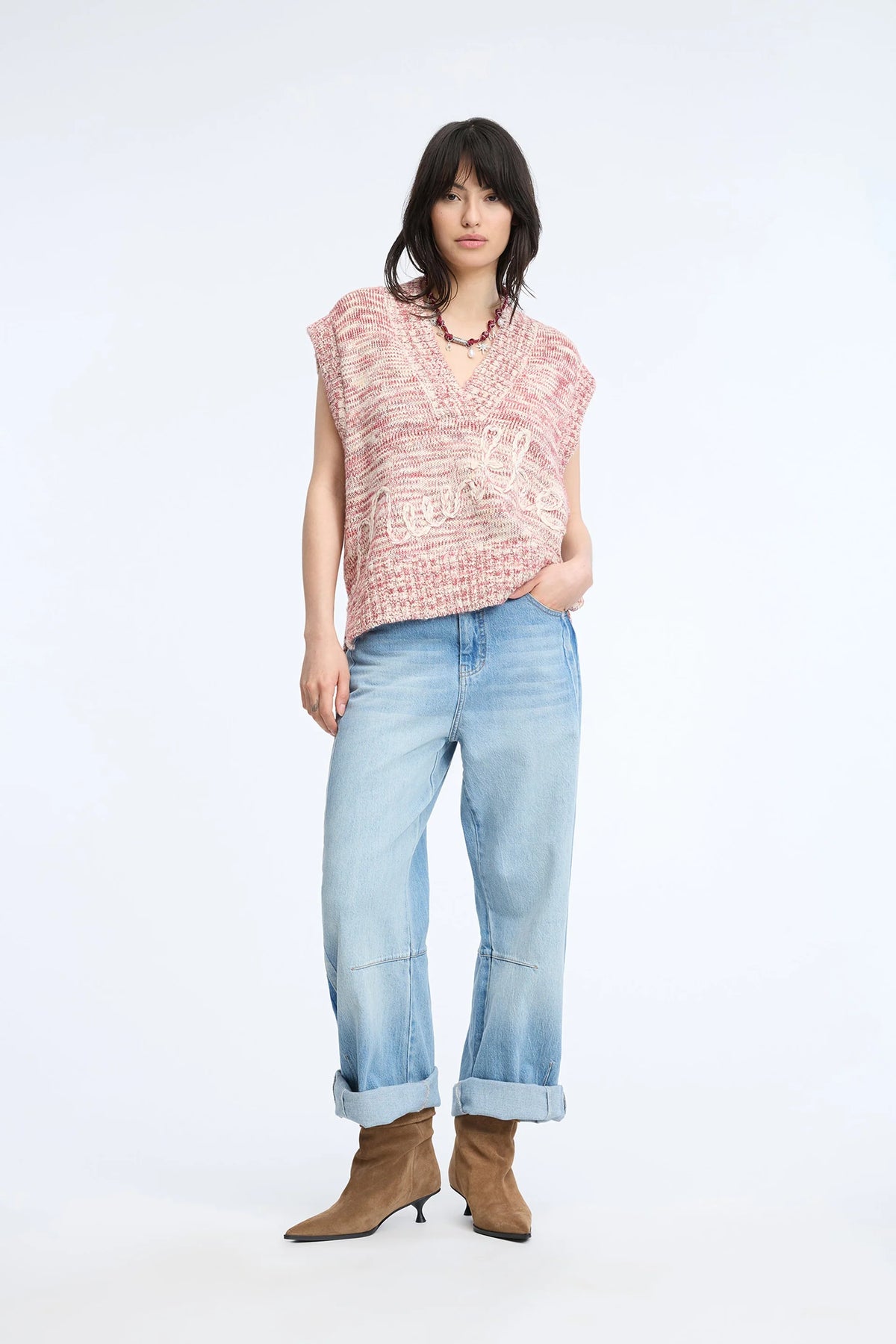 CANDIE VEST - BERRY